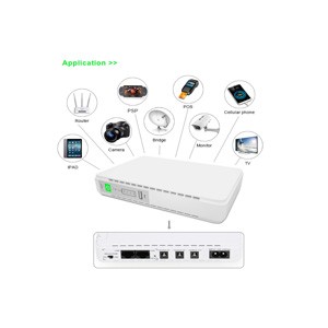 SKE 432P mini UPS for Router, ONU, Camera – 25 Watt 5v 9v 12v & PoE support 15/24v