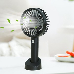 Portable USB Mini Fan Handheld Wind Power With Mobile Phone Holder Office dormitory USB Mini Handheld Fan (DS)